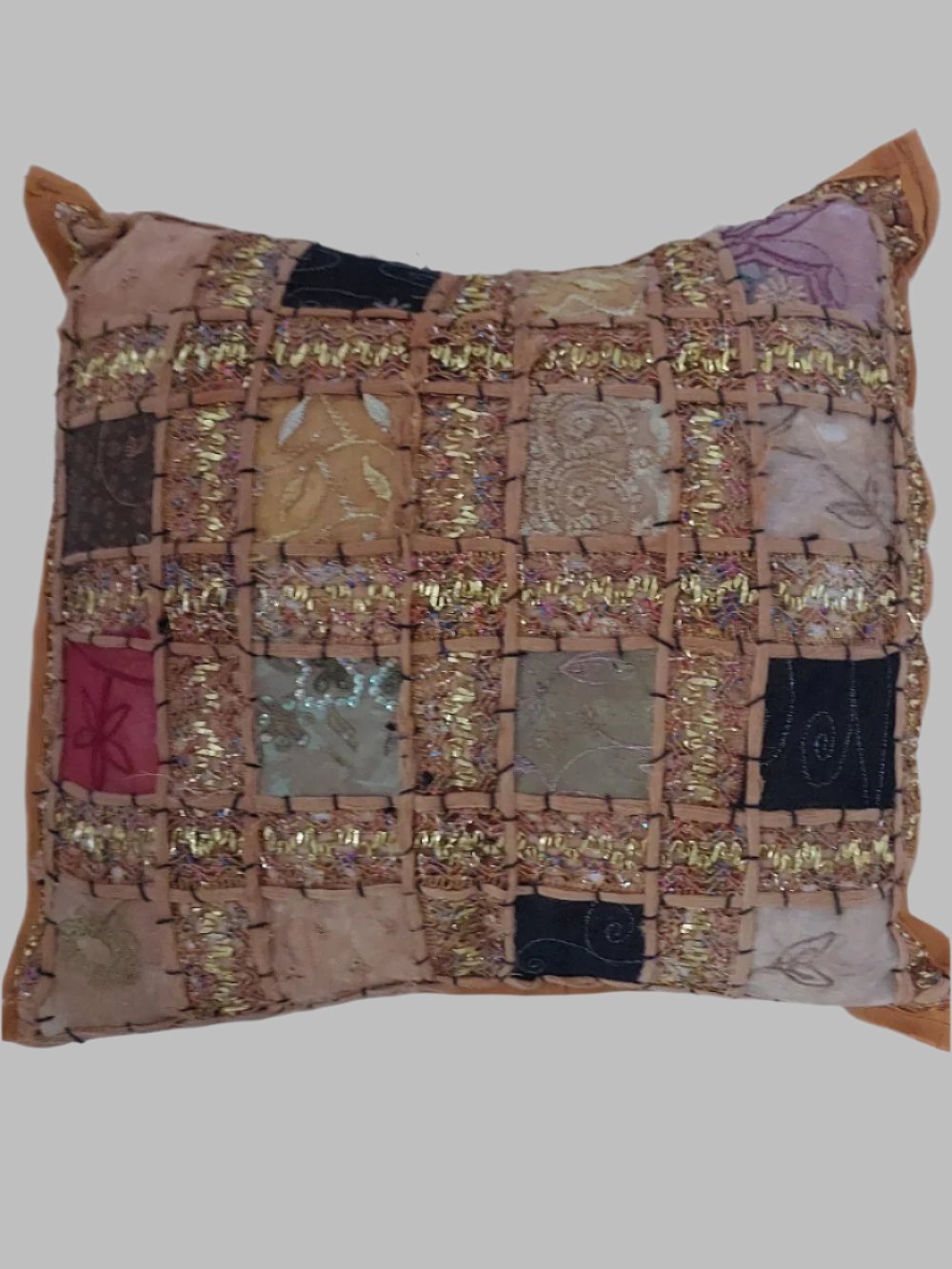 Orange Indian Design Scatter Cushion
