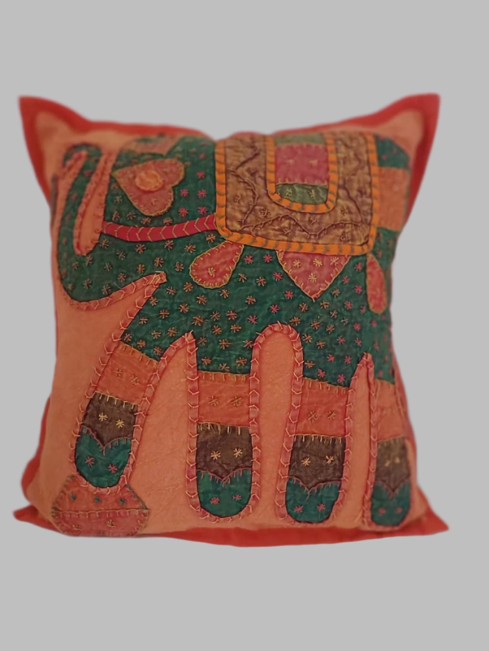 Elephant Orange Scatter Cushion