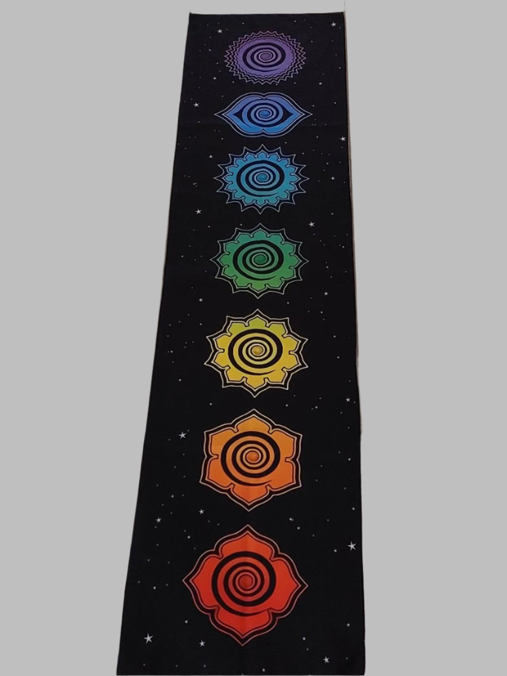 Black Chakra Banner Wall Hanging