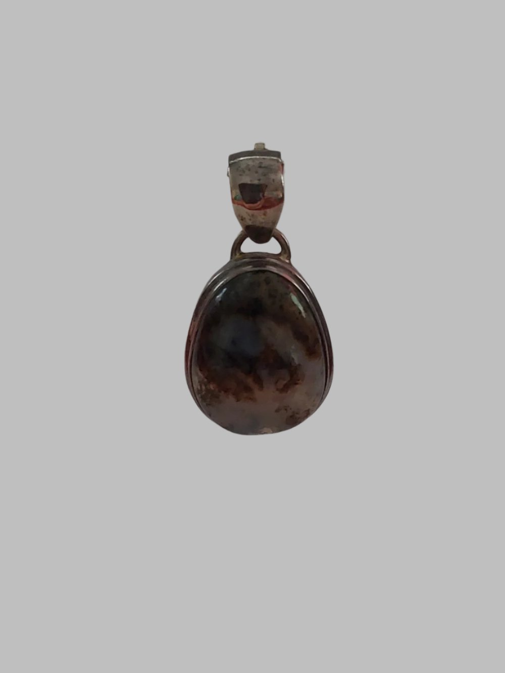 Agate Crystal Sterling Silver 925 Pendant