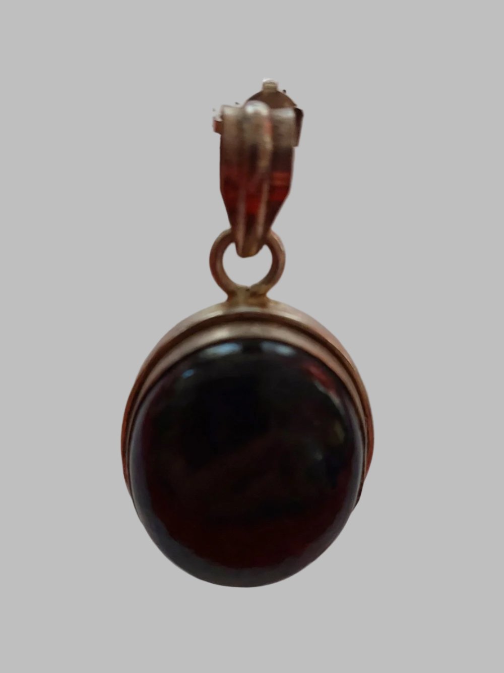 Charoite Oval Crystal Sterling Silver 925 Pendant