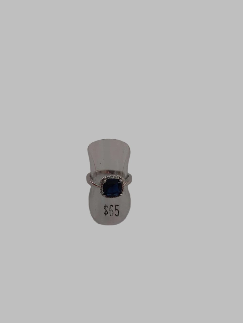 Indigo Quartz Crystal Sterling Silver 925 Ring