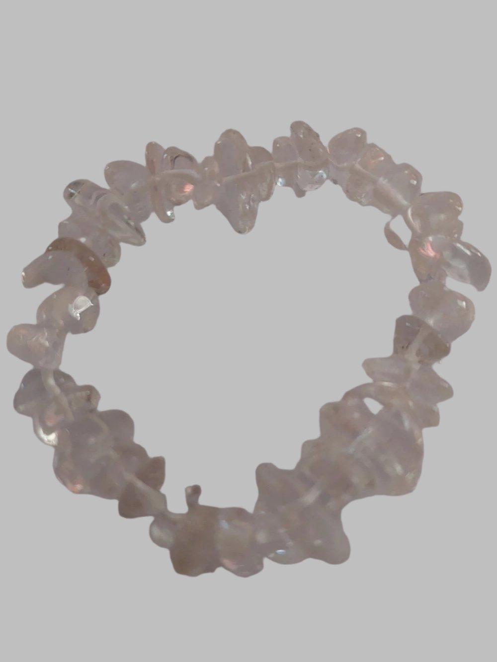 Clear Quartz Crystal Chip Bracelet