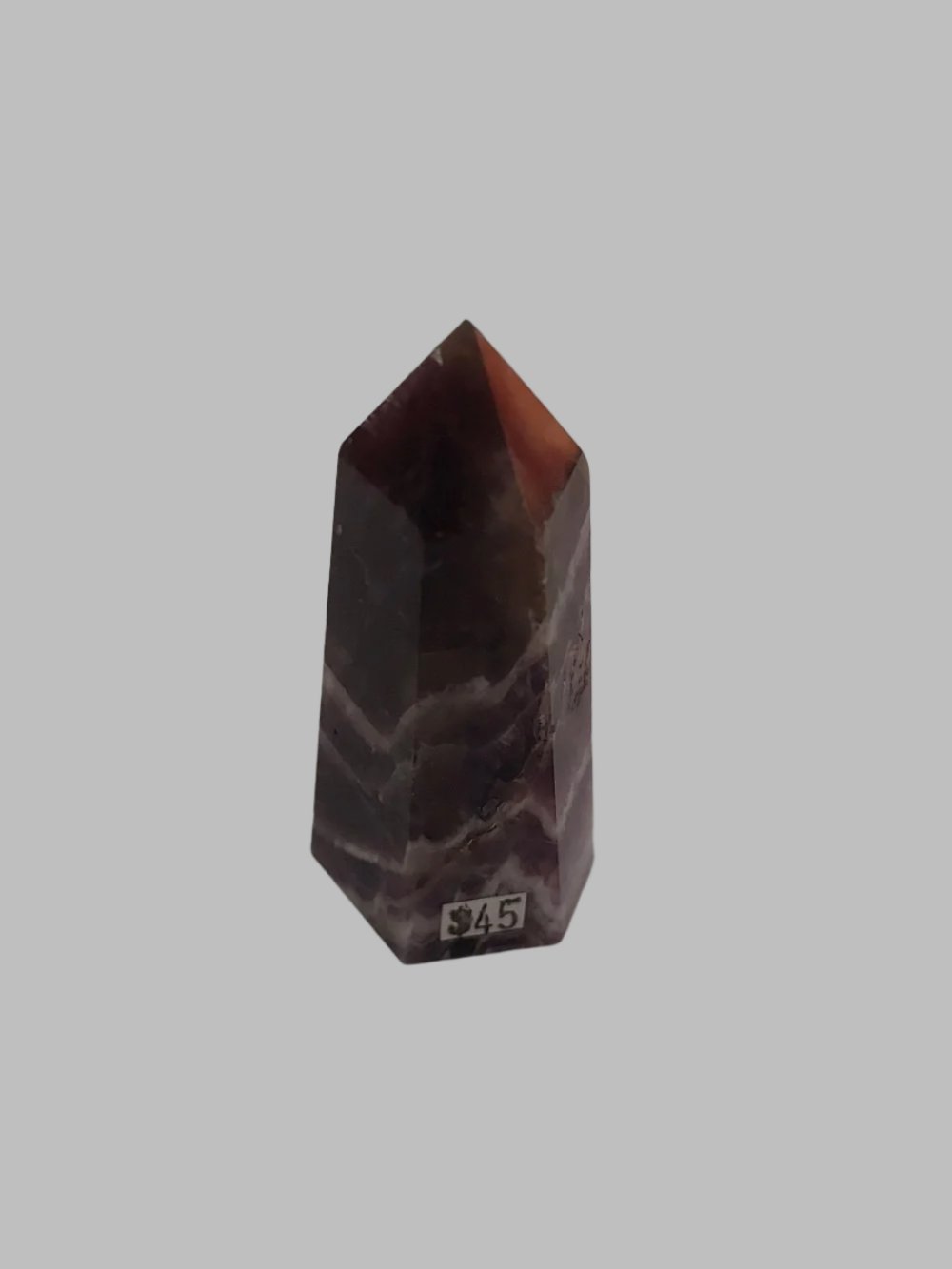 Chevron Amethyst Crystal Generator Tower