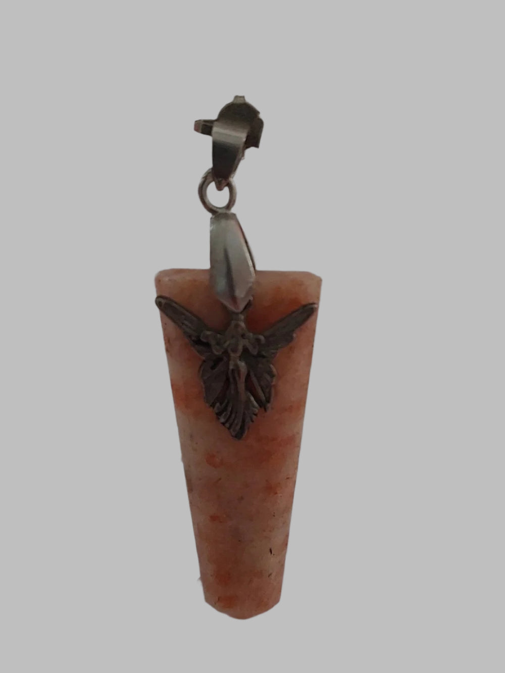 Sunstone Crystal Angel Pendant