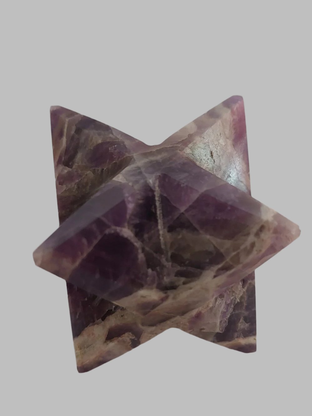 Chevron Amethyst Crystal Merkaba