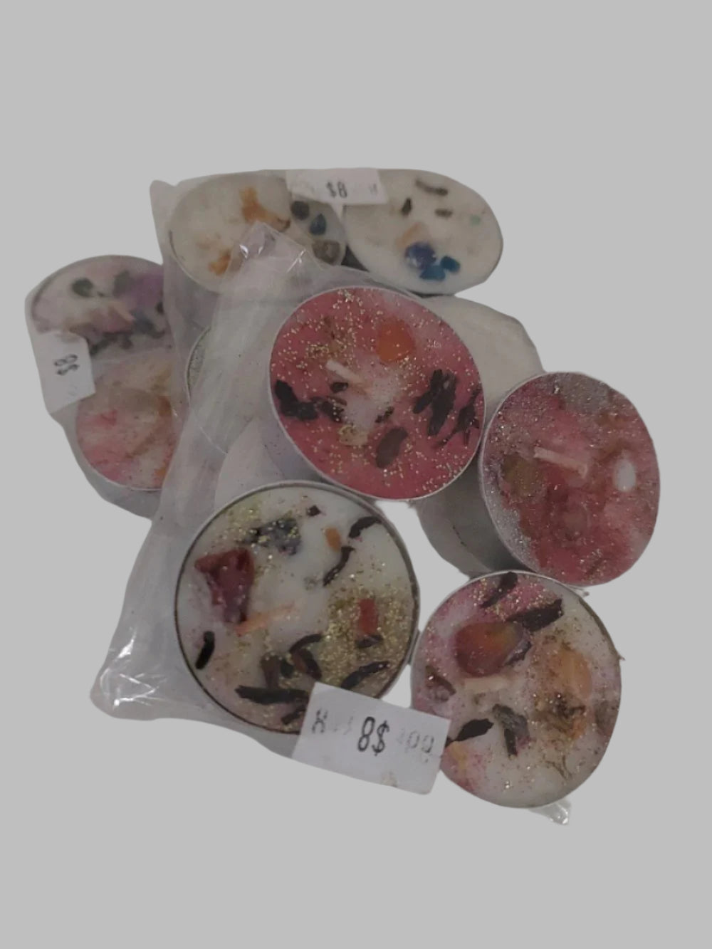 Unscented Soy Crystal Spell Tealight
