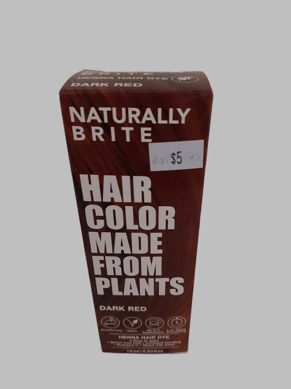 Dark Red Henna Hair Colour
