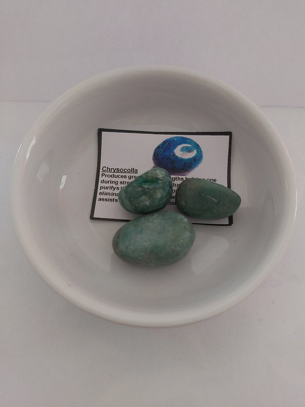 Chrysocolla Crystal Tumbled Stone