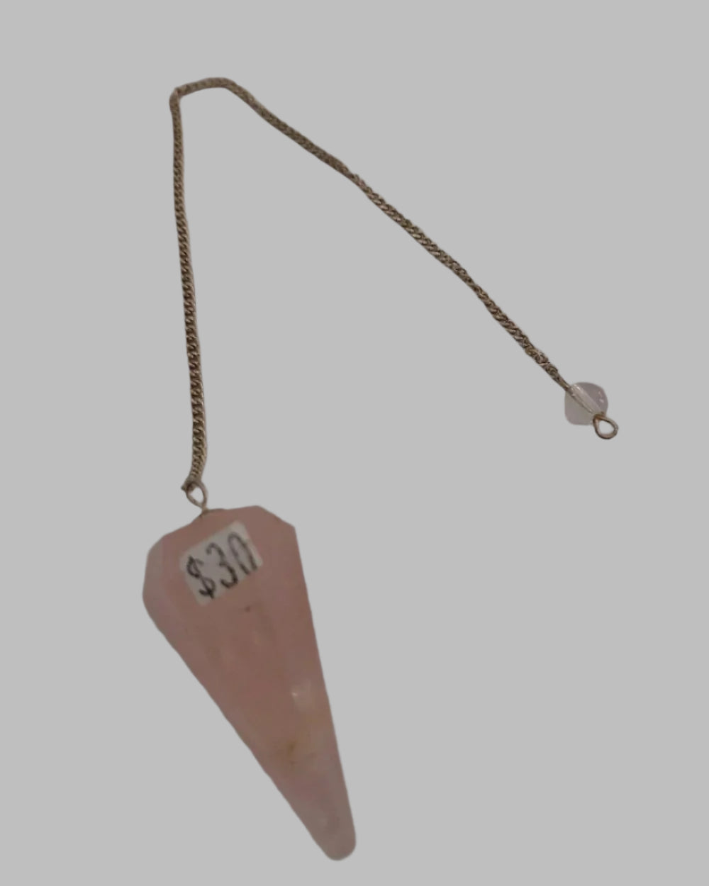 Rose Quartz Crystal Pendulum