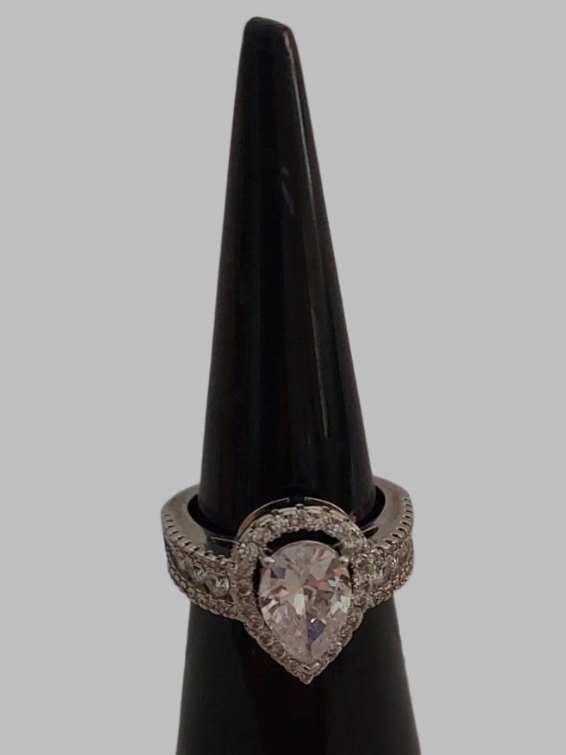 Zirconia Crystal Sterling Silver 925 Ring