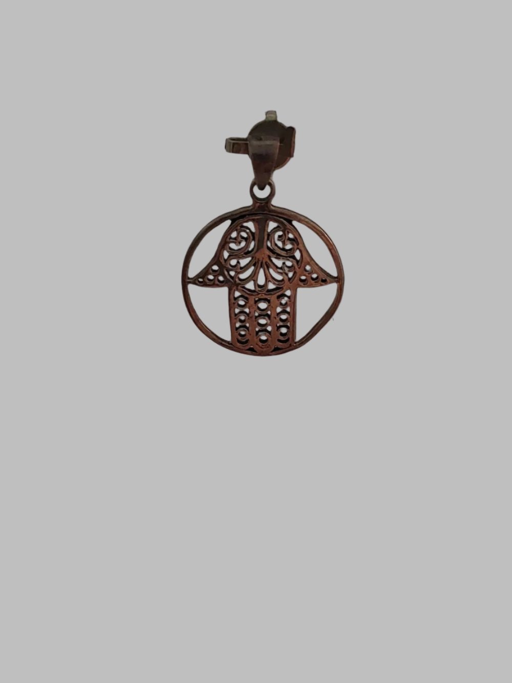 Hand Of Fatima Sterling Silver 925 Pendant