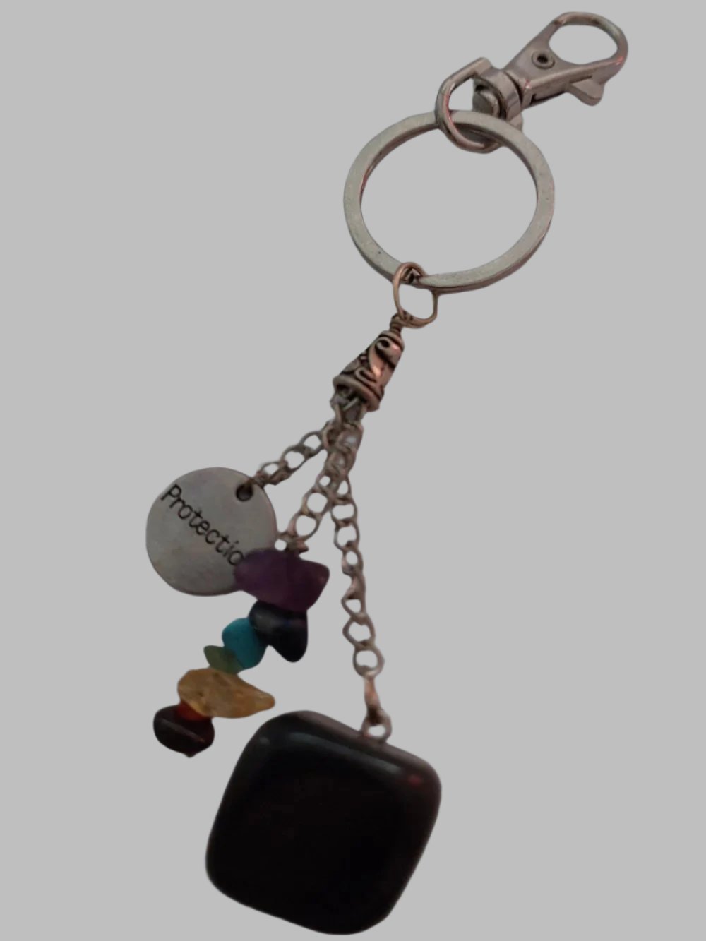 Protection Crystal & Metal Keyring