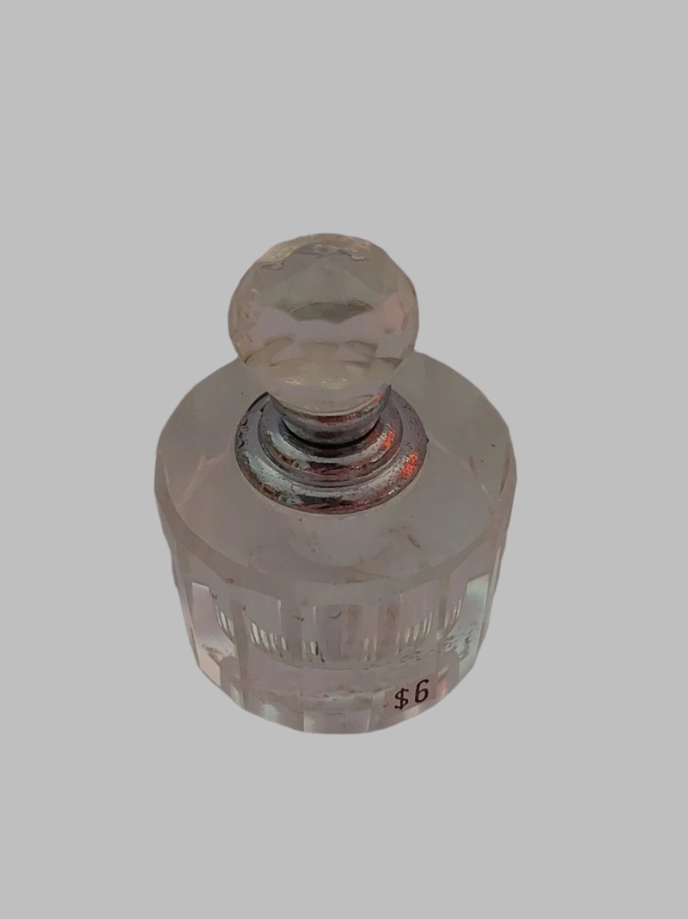 Perfume Faceted Glass Bottle