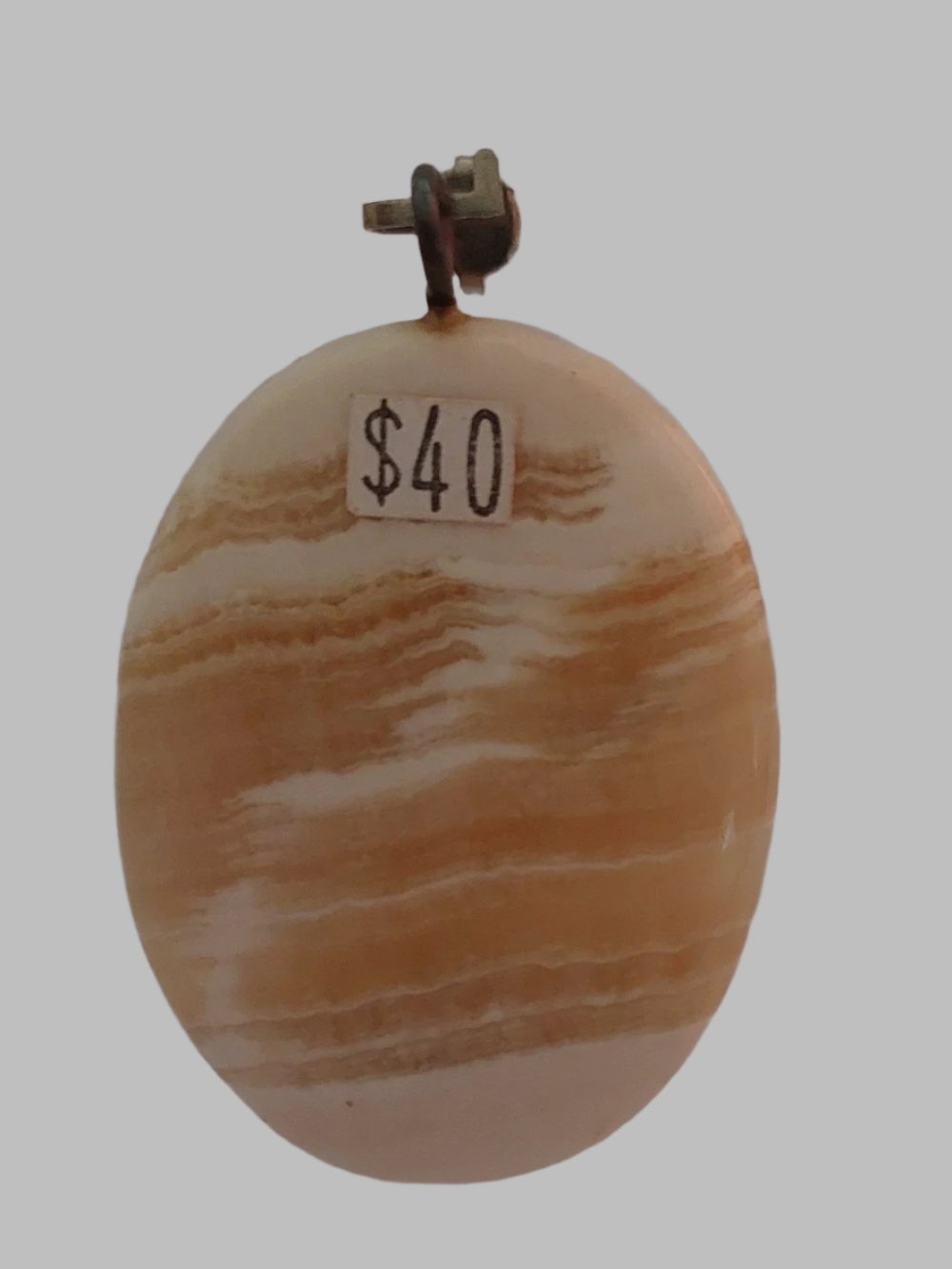 Natural Jasper Oval Crystal Pendant
