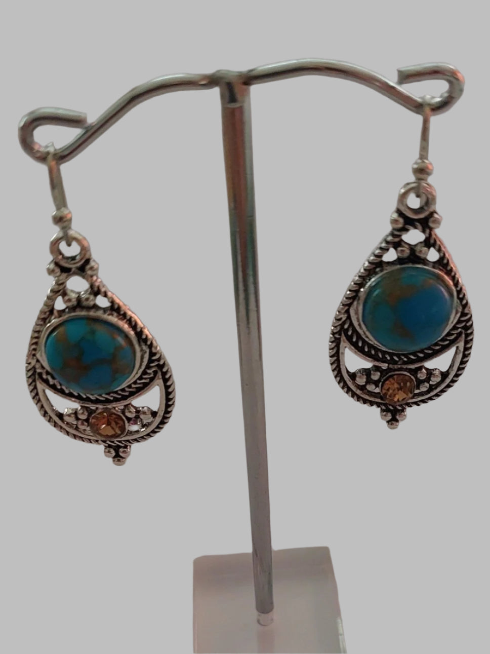 Tear Shape Resin Drop Earrings