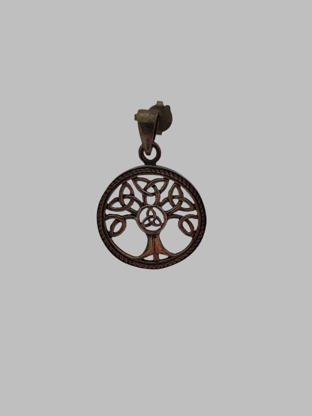 Tree Of Life With Triquetra Sterling Silver 925 Pendant