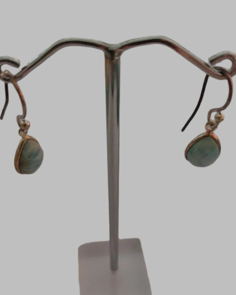 Larimer Crystal Sterling Silver 925 Drop Earrings