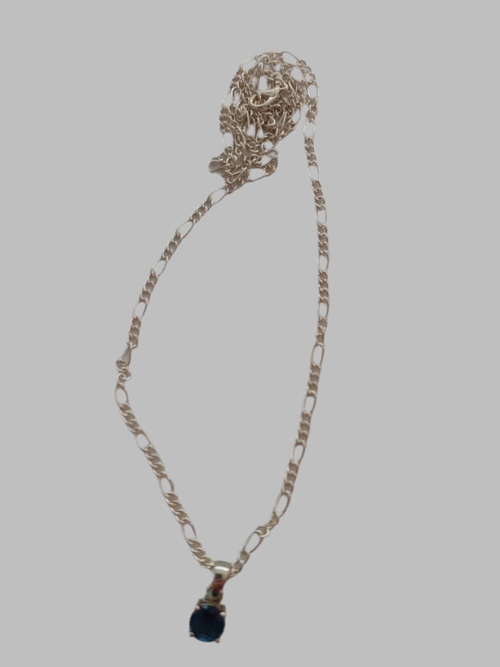 Iolite Pendant And Chain Sterling Silver 925