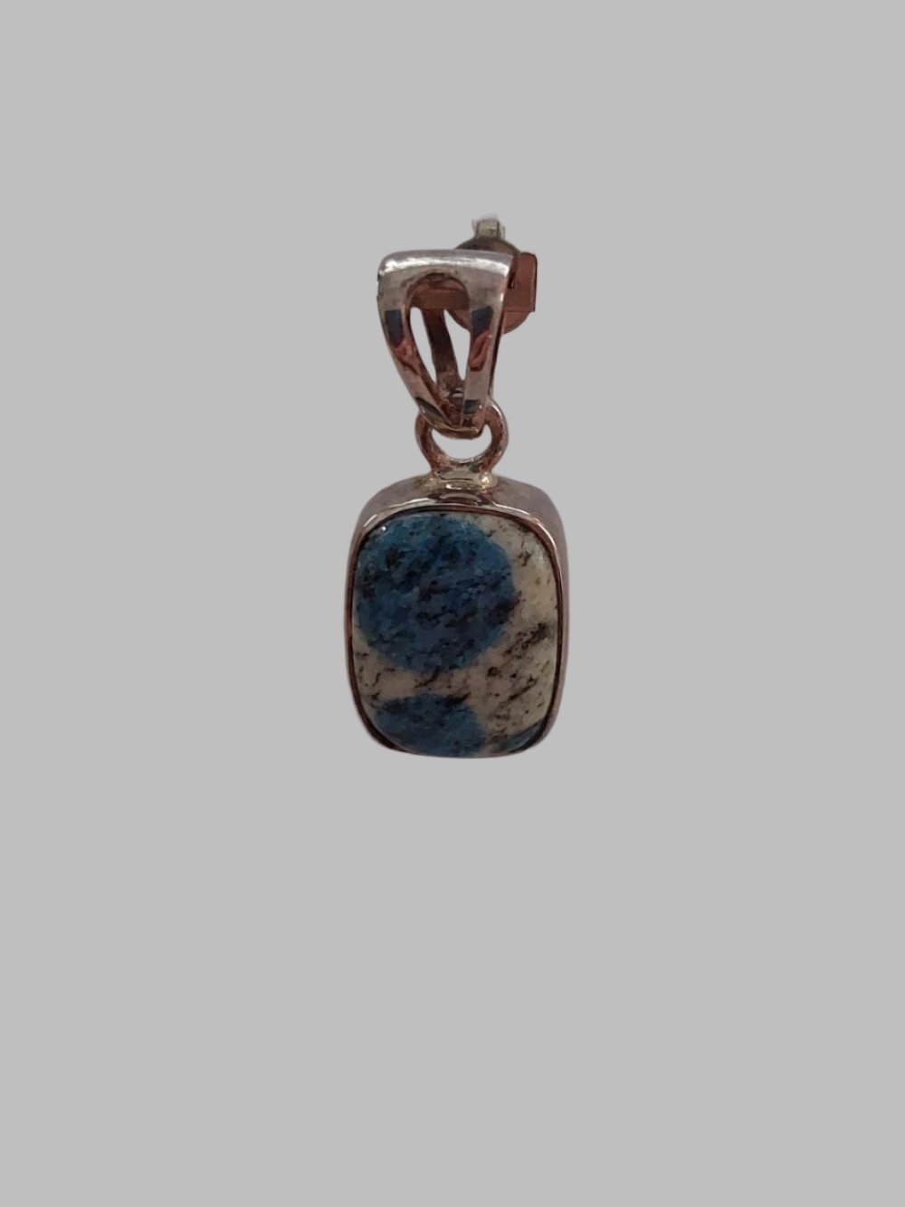 K2 Square Crystal Sterling Silver 925 Pendant