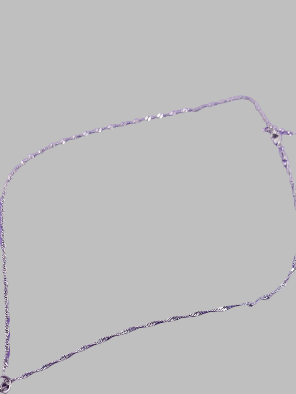 Small Twist Sterling Silver 925 Neck Chain