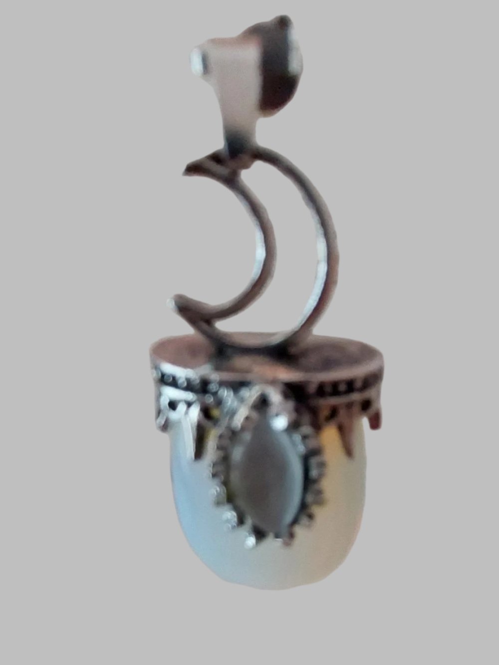 Opalite Moon Pendant