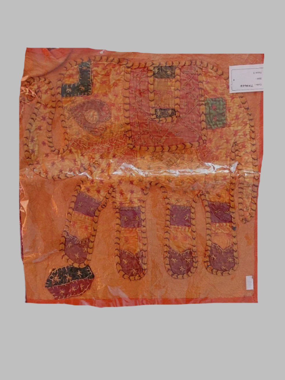 Elephant Orange Cushion Cover
