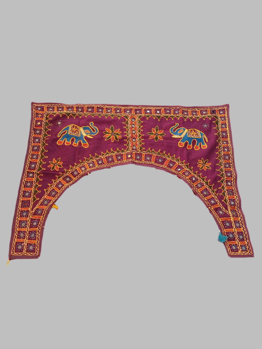 Purple Elephant Tassel Wall Hanging