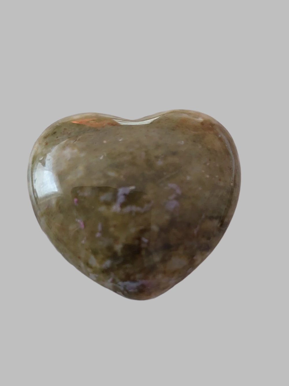 Epidote Crystal Heart