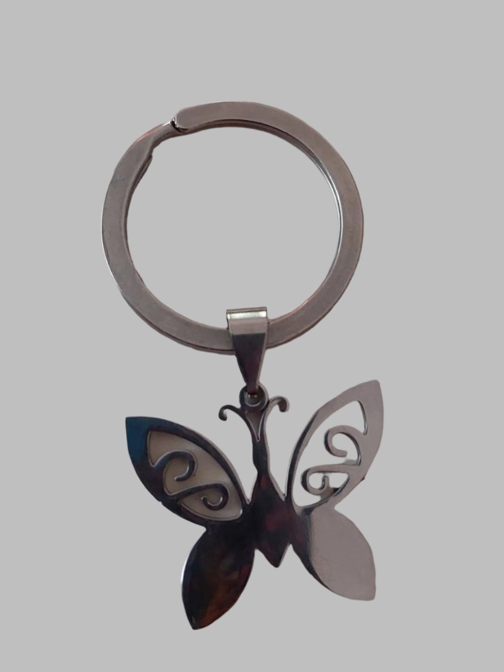 Butterfly Metal Keyring