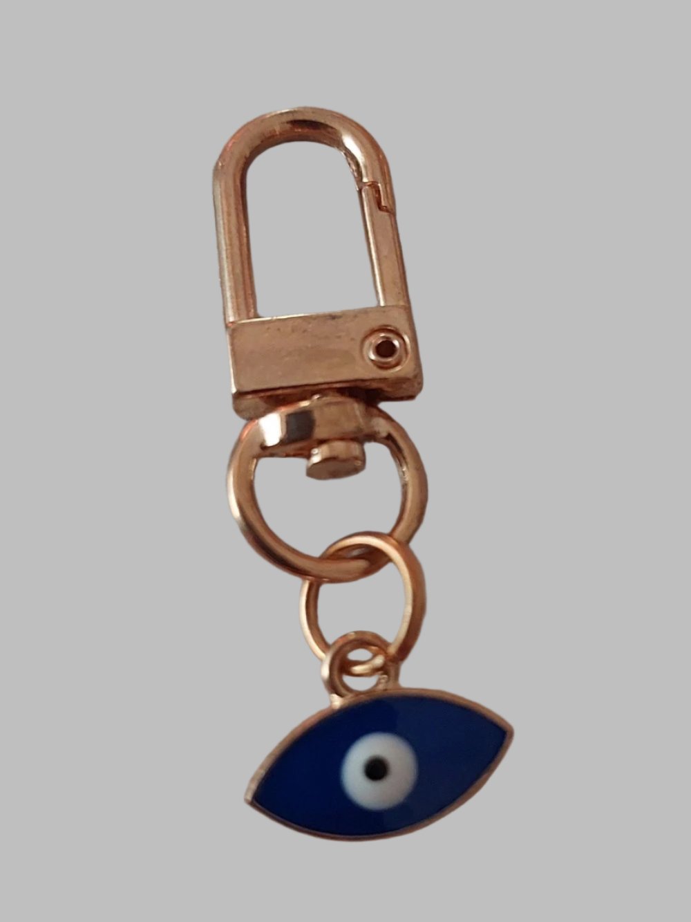 Blue Eye Gold Metal keyring