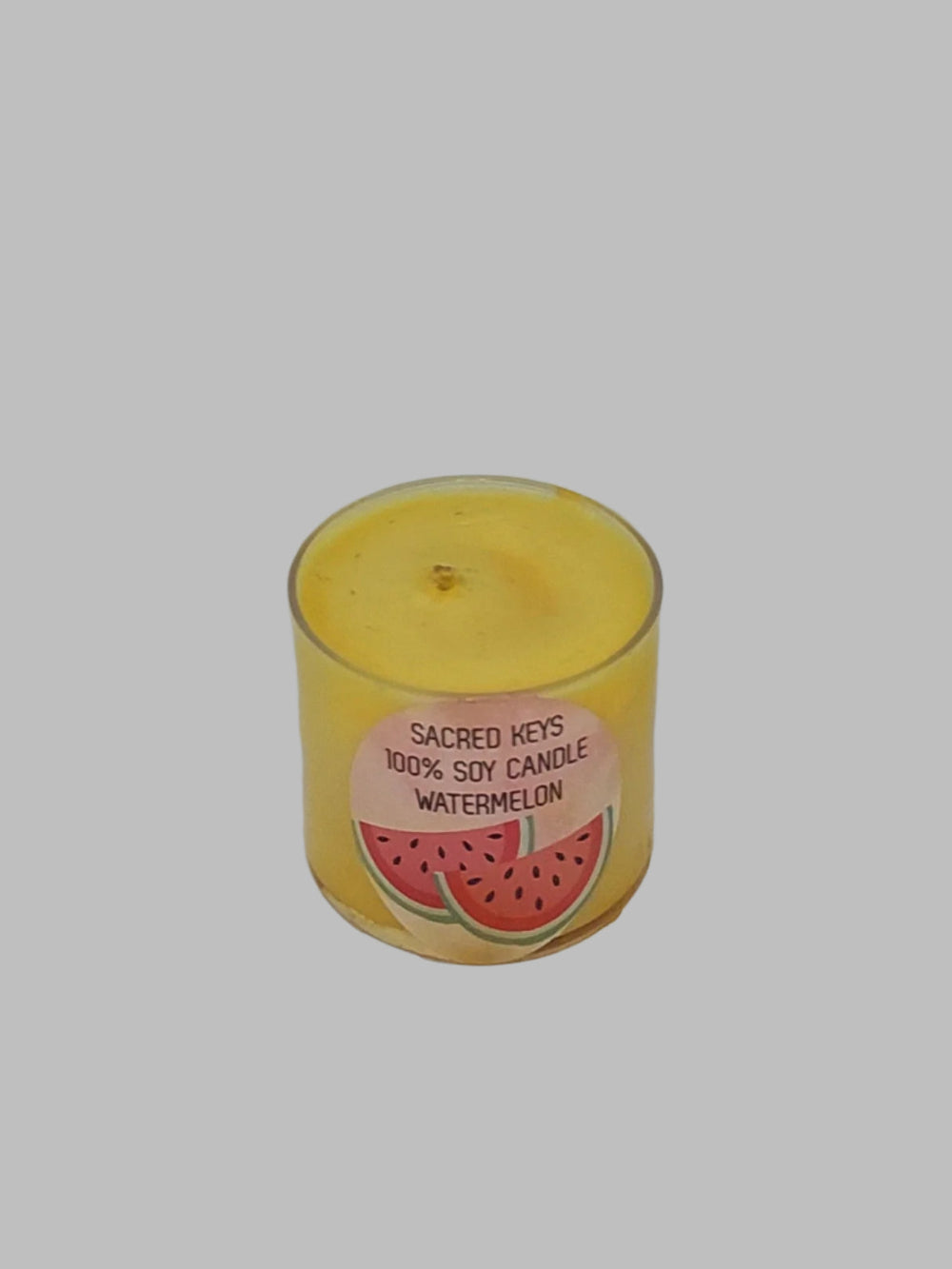 Watermelon Yellow Soy Large Tealight Candle