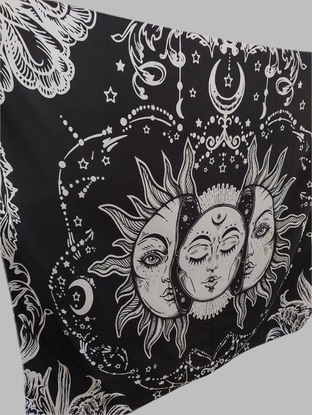 Black & White Sun Wall Hanging