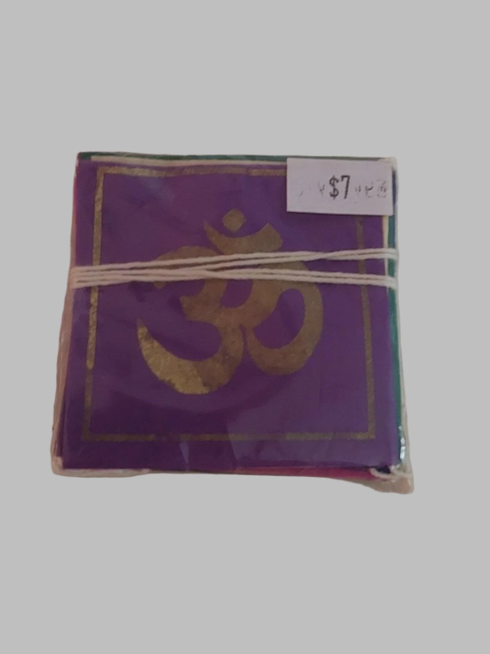 Paper With Gold Tibetan Symbols Wall Hanging