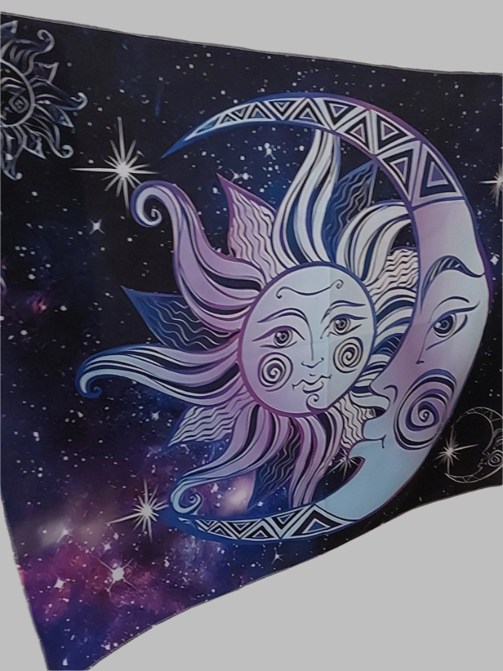 Purple/ Navy Sun & Moon Wall Hanging