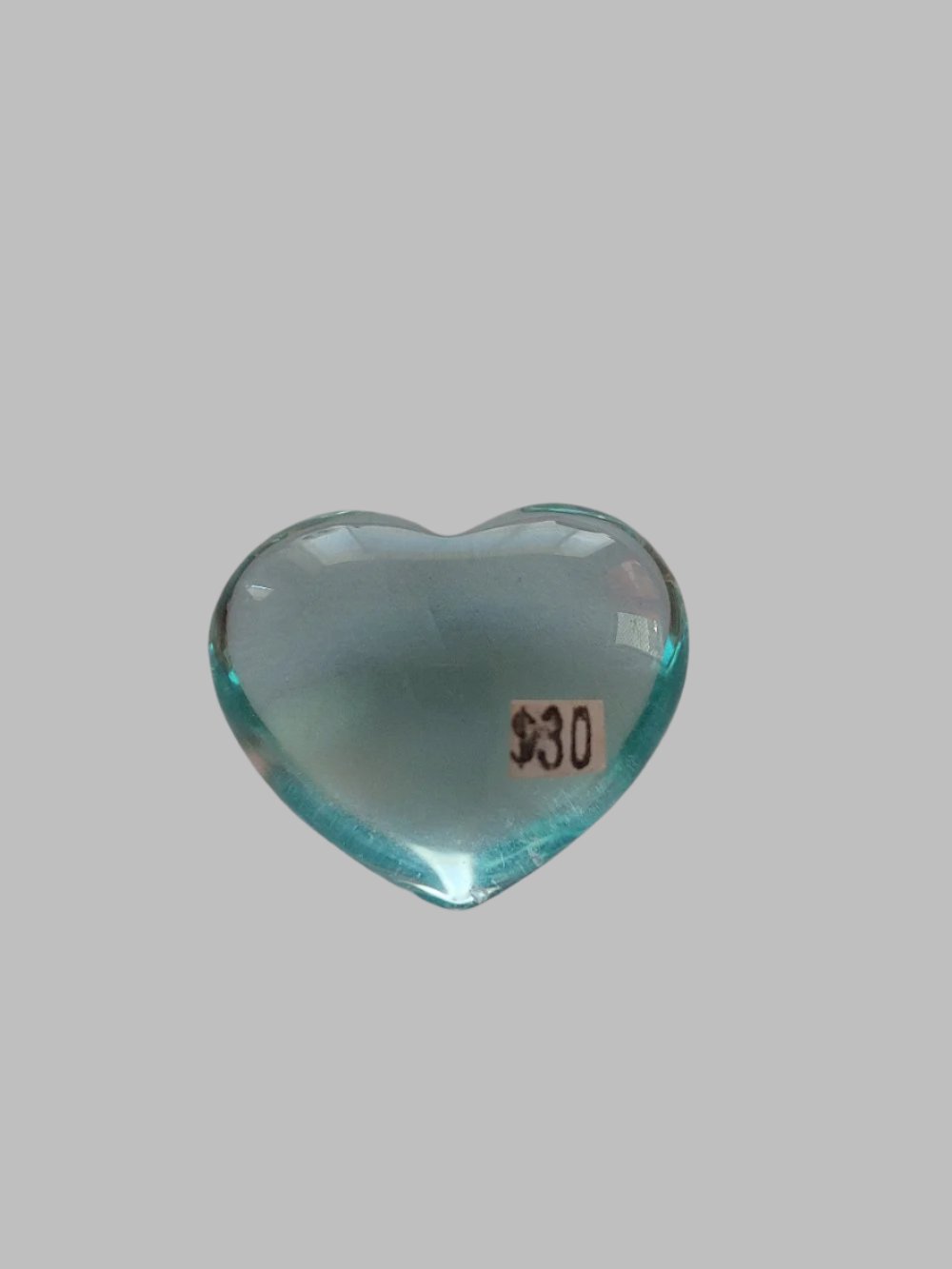 Blue Obsidian Crystal heart