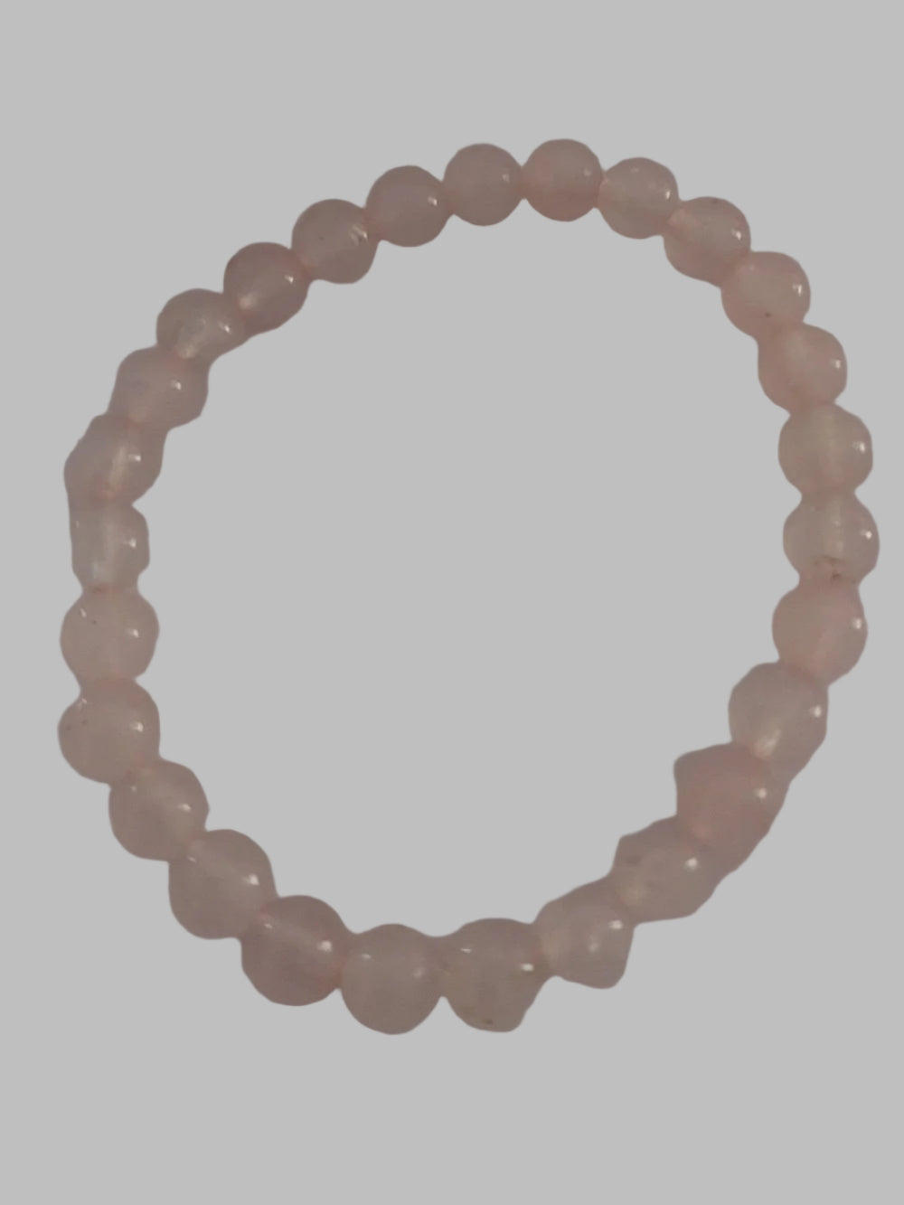 Rose Quartz Crystal Bead Stretch Bracelet