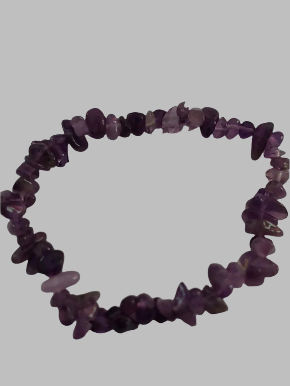 Amethyst Crystal Stretch Chip Bracelet