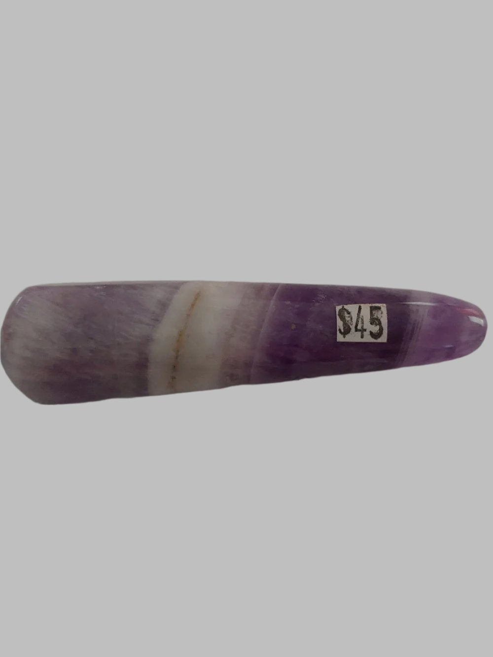 Chevron Amethyst Crystal Message Wand