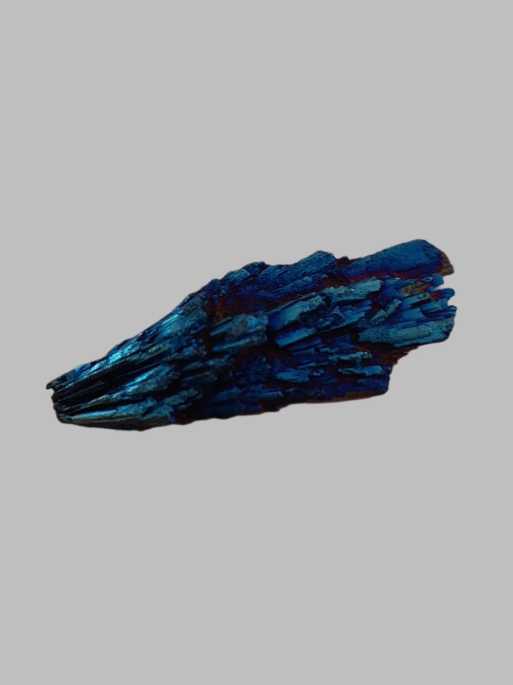 Peacock Ore Blue Crystal Fan