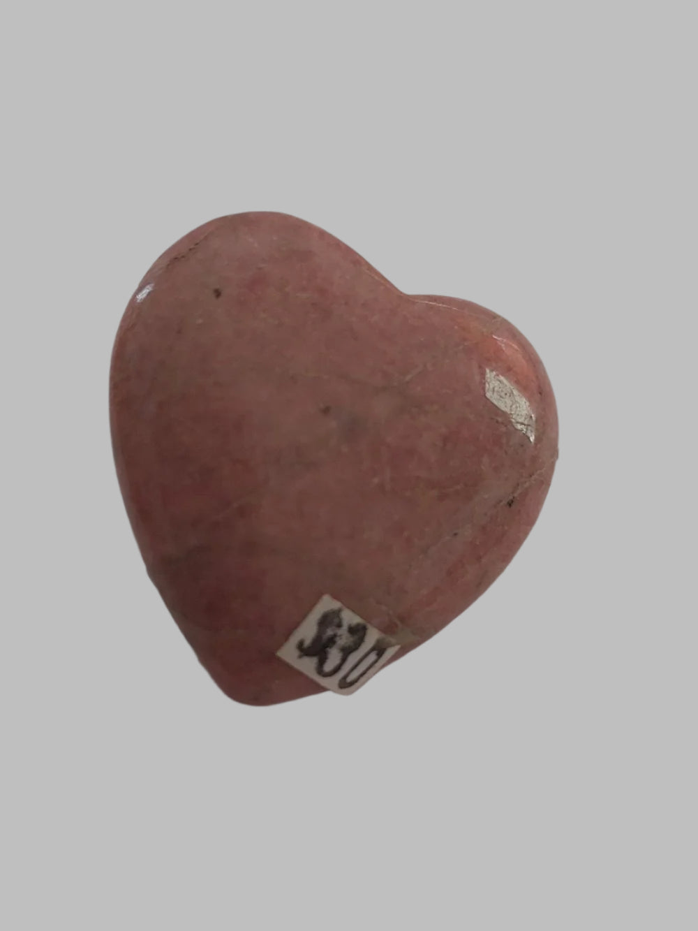 Rhodonite Thin Crystal Heart