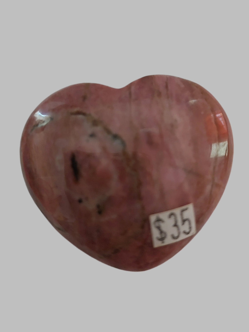 Rhodonite Crystal Heart