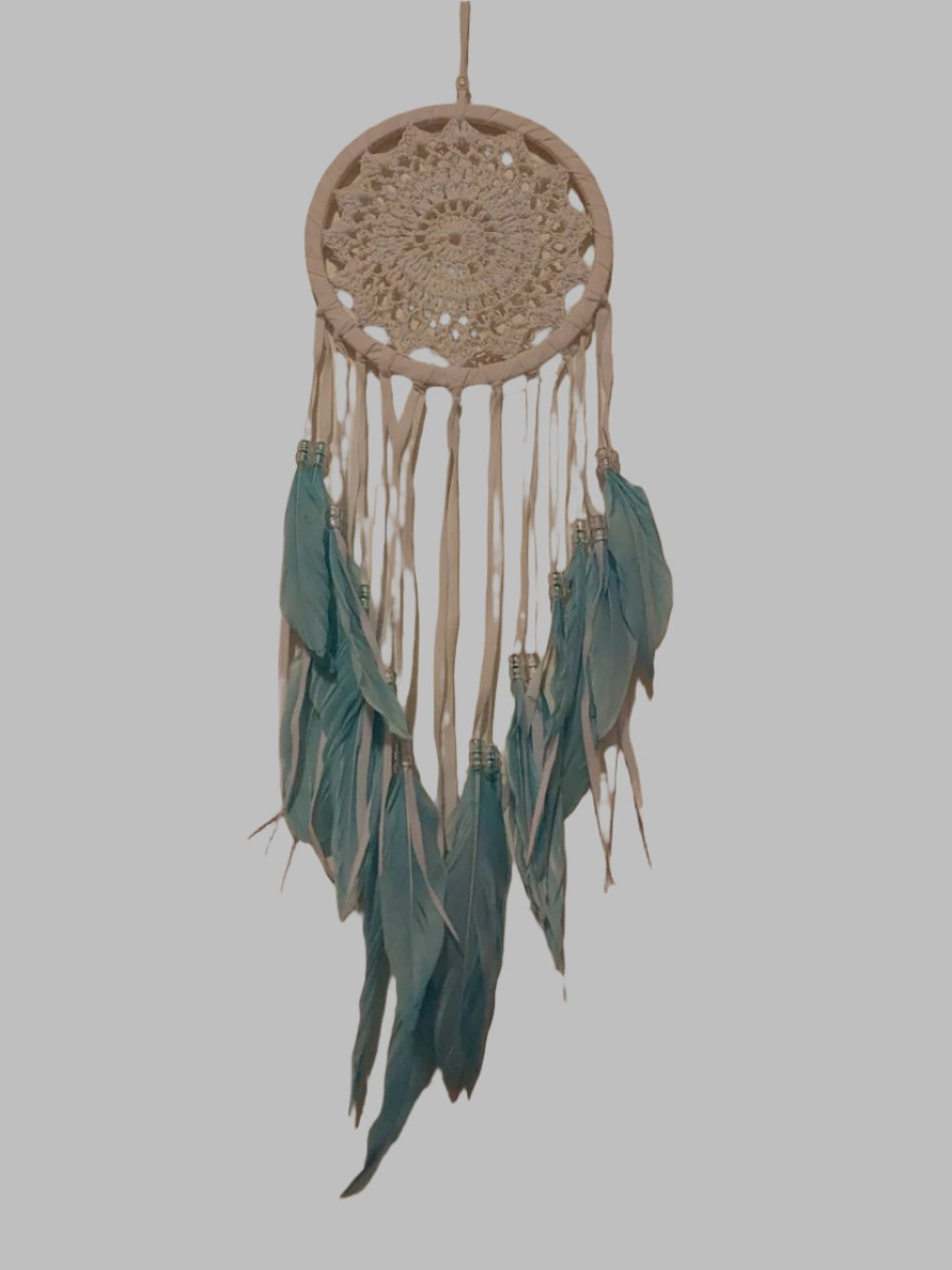 Baby Blue Crocheted Dreamcatcher