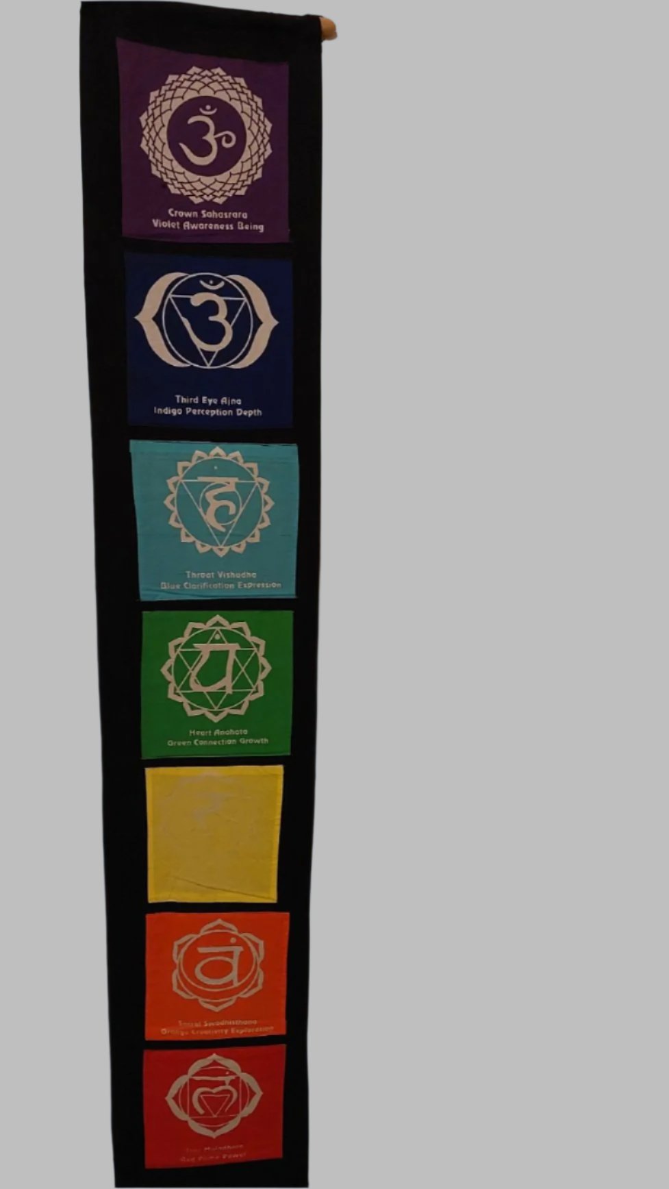 Black Chakra Wall Hanging