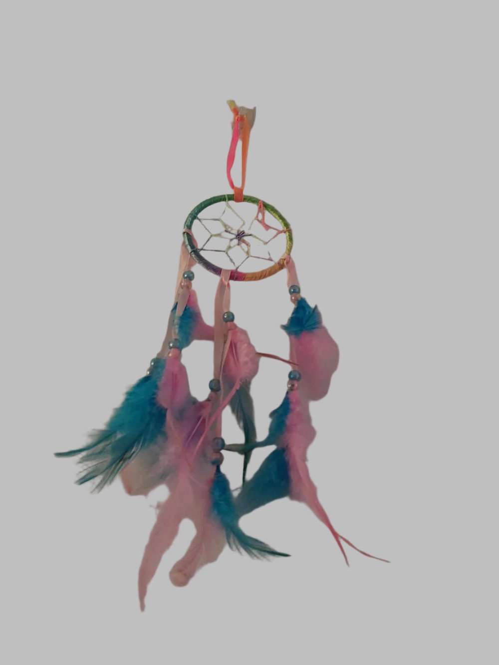 8cm Diameter Multi Coloured Dreamcatcher