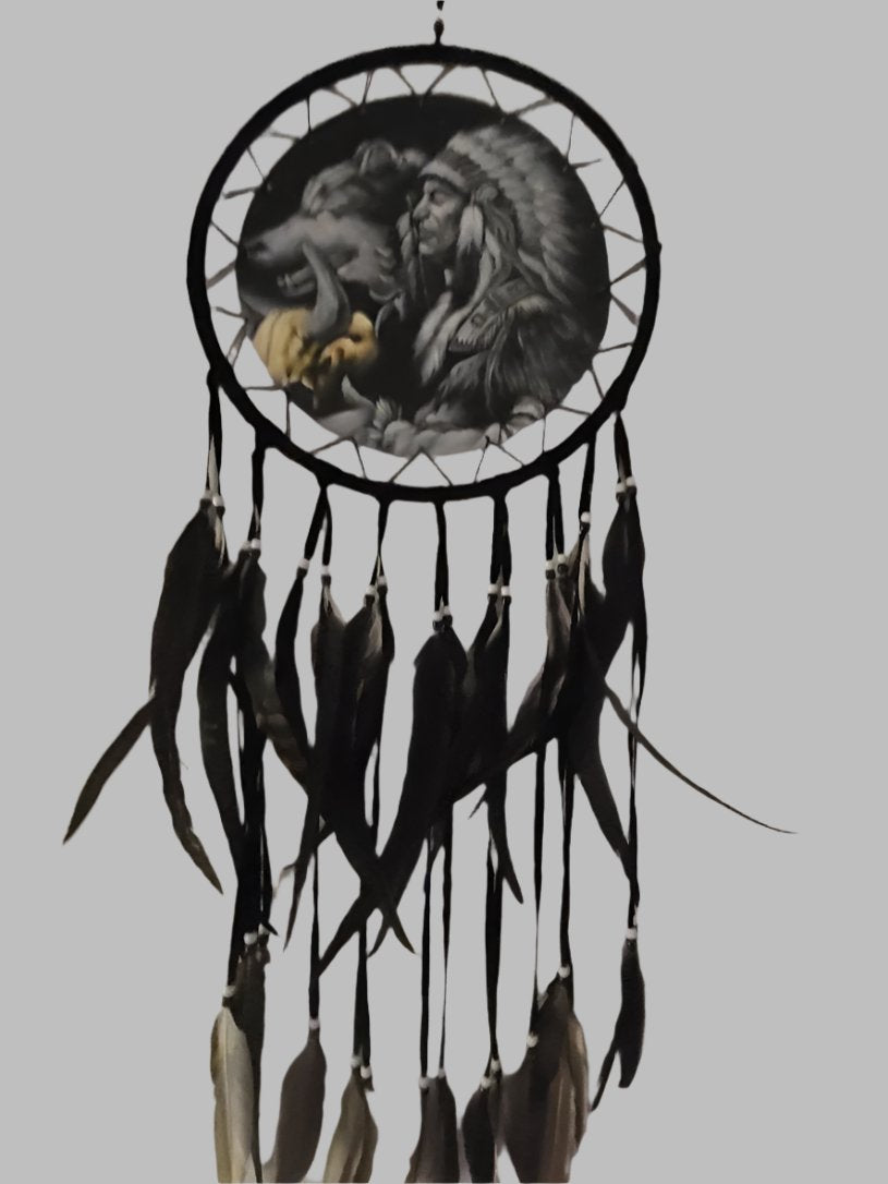 Hand Painted Native Dreamcatcher