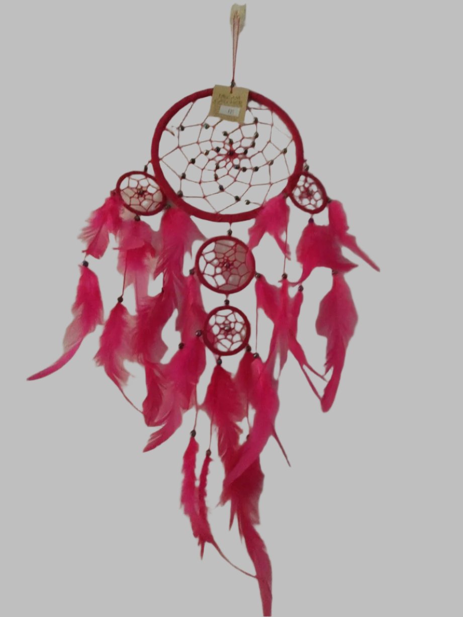 Pink & Bead Dreamcatcher