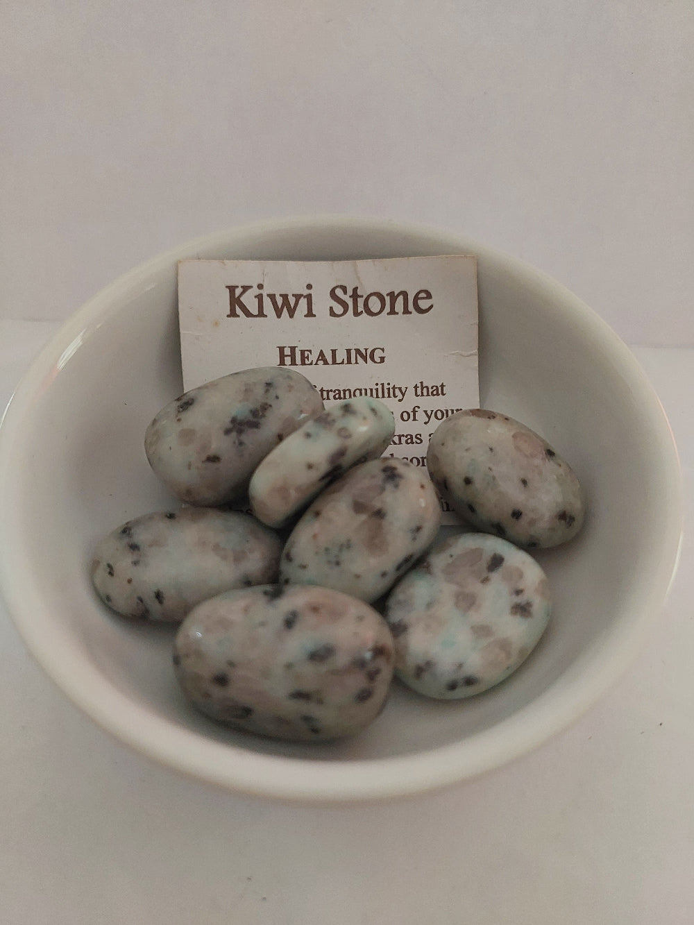 Kiwi Crystal Tumbled & Flat Stone