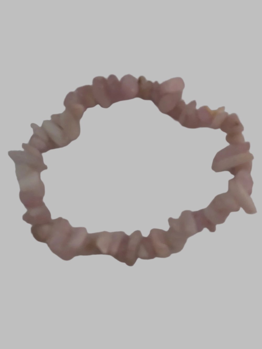 Kunzite Crystal Chip Stretch Bracelet