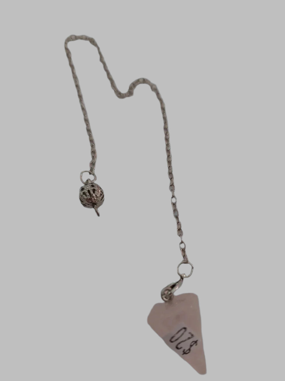 Rose Quartz Crystal Small Pendulum